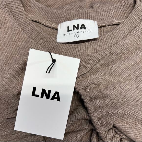 REVOLVE LNA Tenley Cut Out Midi Dress Size S in Coco Bean NWT - Picture 10 of 11